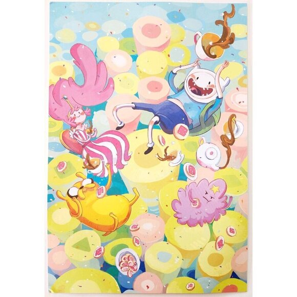 2014 Adventure Time Poster Finn Jake Bubblegum Chrystin Garland 16 x 11" DWJJ8 - Picture 2 of 2